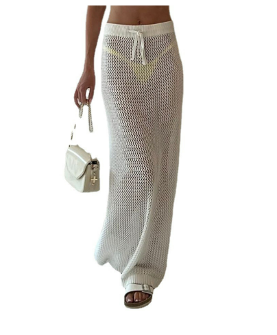 WW | Rosiedress Elastischer Bund Hohl Raum Cover Up Maxi Rock