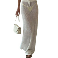 WW | Rosiedress Elastischer Bund Hohl Raum Cover Up Maxi Rock