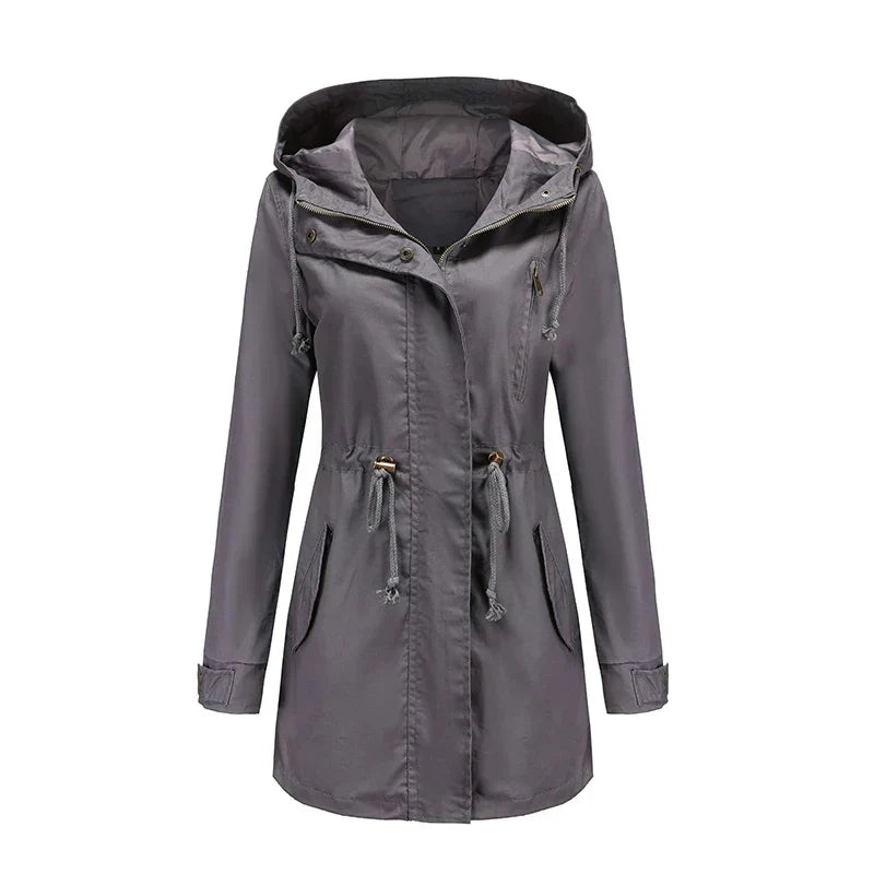 W&W Mode | Baumwoll Trenchcoat Mit Kapuze