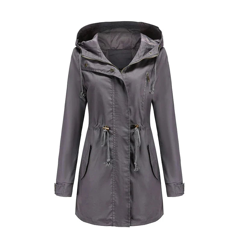 WW | Baumwoll Trenchcoat Mit Kapuze
