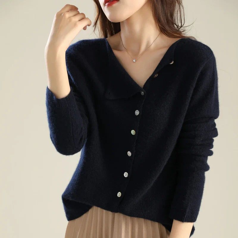 Vintage Kaschmir-Strickjacke