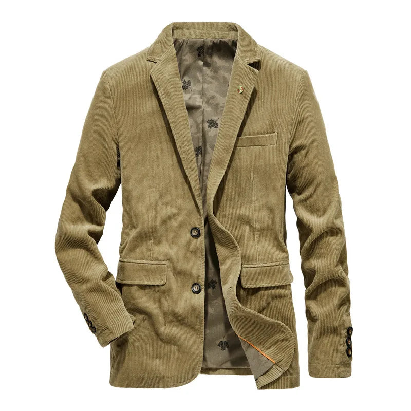WW | Cord Blazer Für Herren Klassische Eleganz in Braun