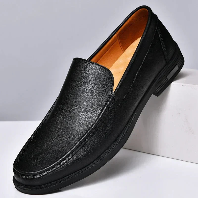 WW | Stilvolle Slip on Büro Leder Männer Schuhe