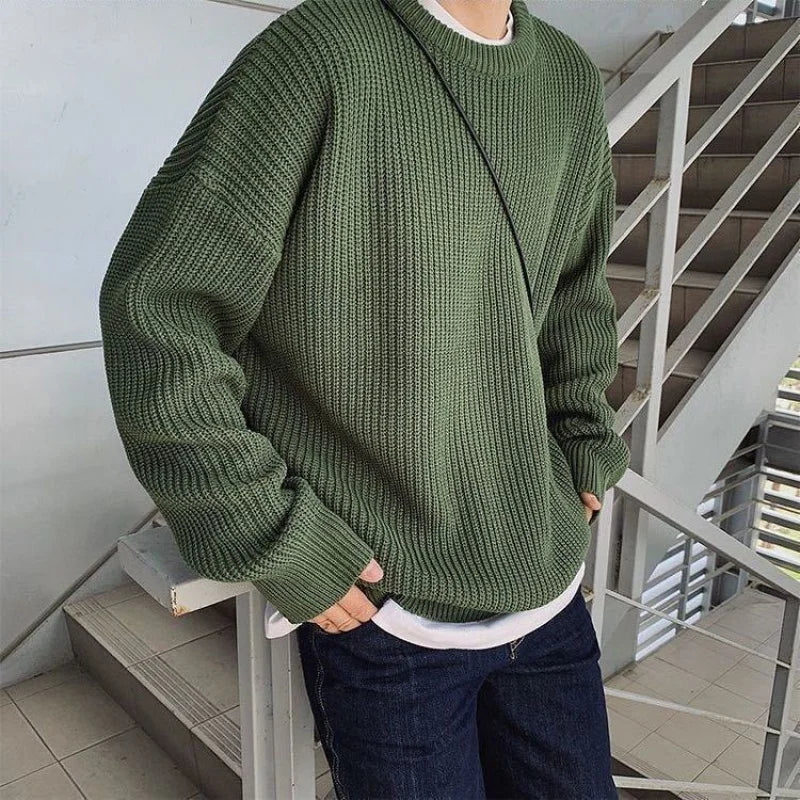 W&W Mode - Herren Slim Fit Wollpullover für den Herbst