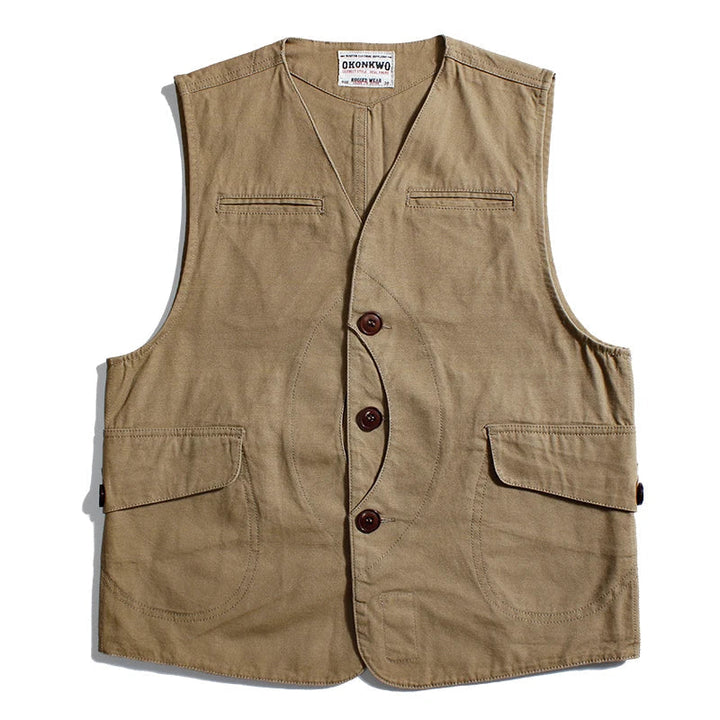 W&W Mode | Freizeitweste Mit Mehreren Taschen Für Herren