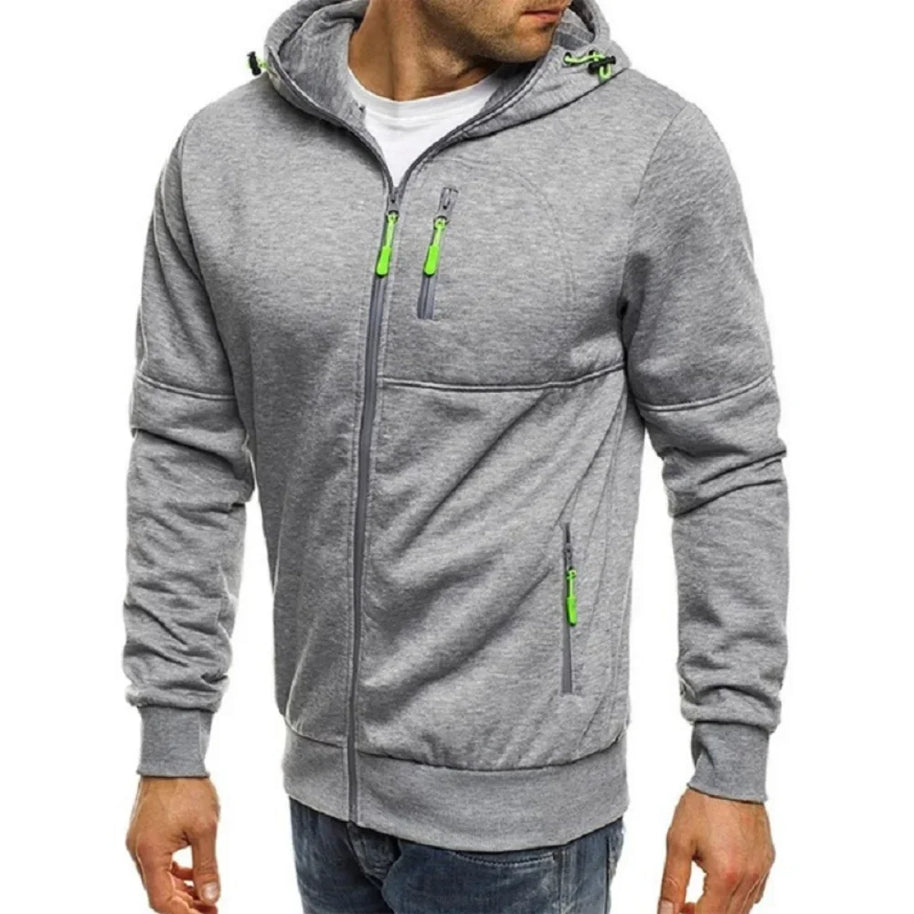 WW | Herren Kapuzenpullover mit Reißverschluss