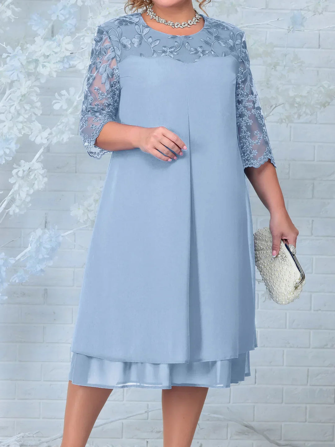 W&W Mode | Elegantes Besticktes Abendkleid für Frauen