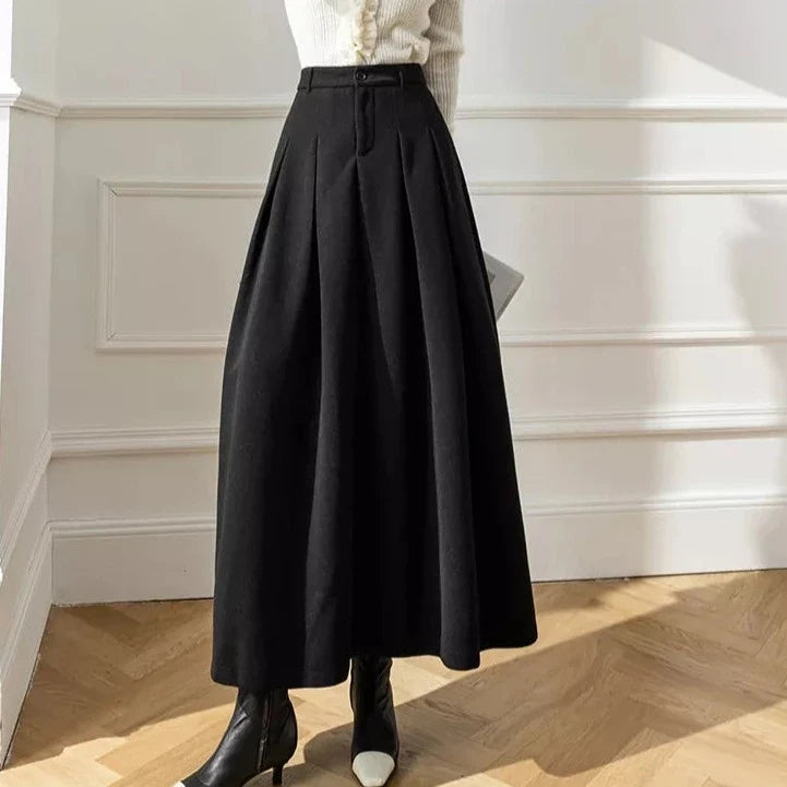 Damen Wollrock für Herbst und Winter