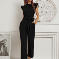 WW | Pinker Rüschen Jumpsuit