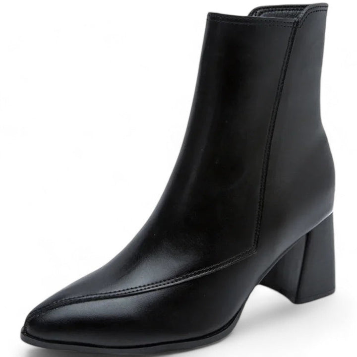 W&W Mode - Frauen trendige klobige Absatzstiefel mit spitzem Zehen und wasserdichter Plattform