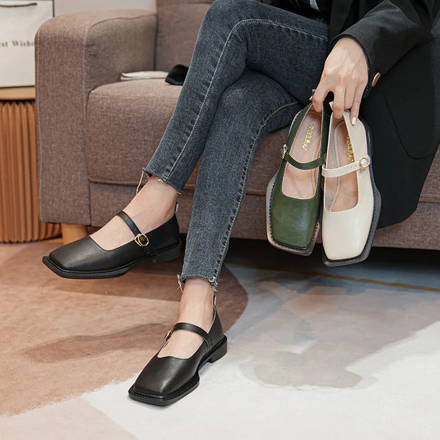 WW | Frühling und Herbst Damen Leder Schuhe Frauen Lässige Schuhe Mode Flache Loafers Britischer Stil Büro und Bankett