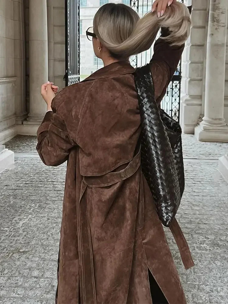 WW | Damen-Wintermantel aus Kunstwildleder