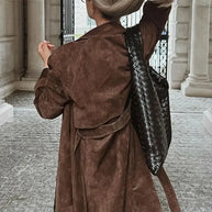 WW | Damen-Wintermantel aus Kunstwildleder