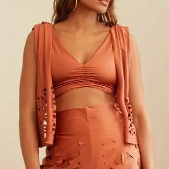 WW | Sling-Schulter Einfarbiger Bikini Zwei Stück Badebekleidung Mode Luxus Fest Strandoutfits Damen Hohe Taille Hohle Hosen Sexy