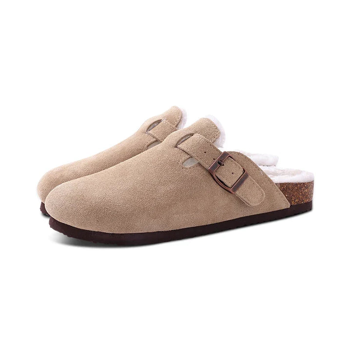 W&W Mode | Pantoletten Damen – rutschfeste warme Winter Hausschuhe