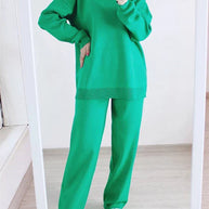 WW | teilige Loungewear-Set - gestrickter Damenpullover und Hose