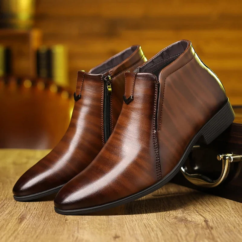 W&W Mode | Lederstiefel mit Reißverschluss