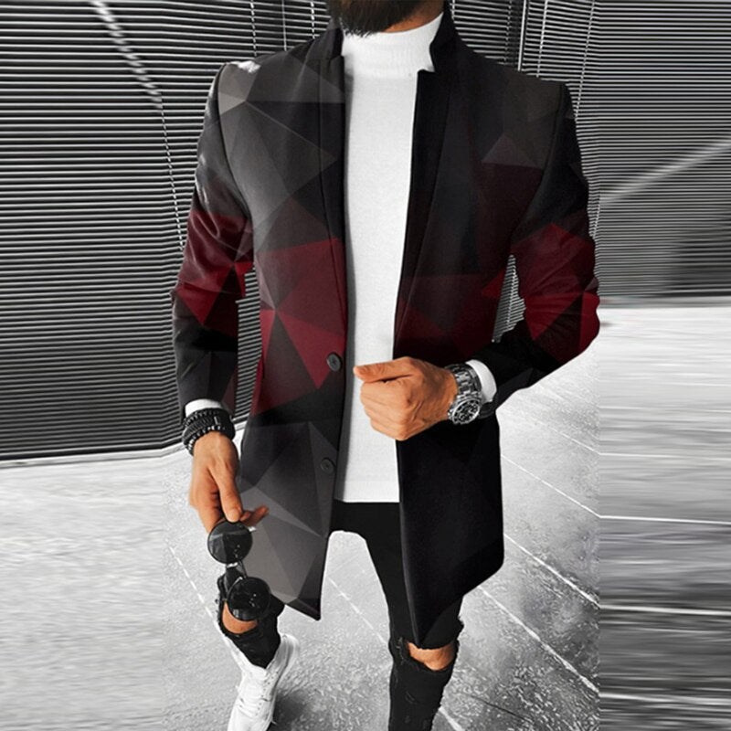 WW | Lässige Bedruckte Jacke Für Herren