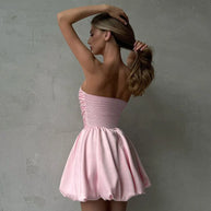 WW | Elegantes Trägerloses Partykleid Für Frauen