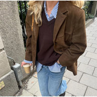 Elegante Wildlederjacke