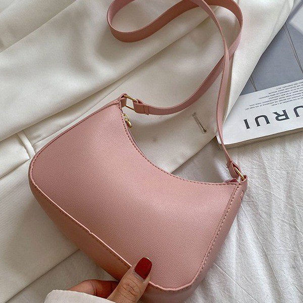 Damen Retro-Ledertasche mit praktischem Stauraum