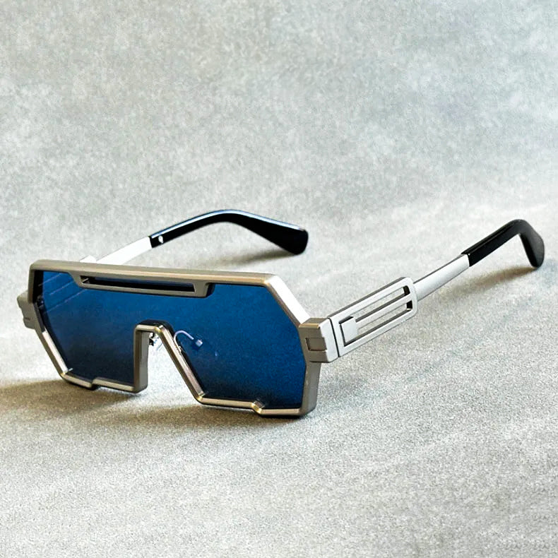 WW | Cyberpunk Shield Sonnenbrille Gepflegt & Futuristisch