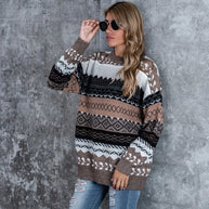 WW | Gestreifter Vintage-Strickpullover