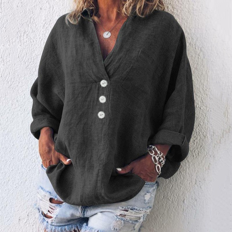 WW | Stilvolle Leinenbluse