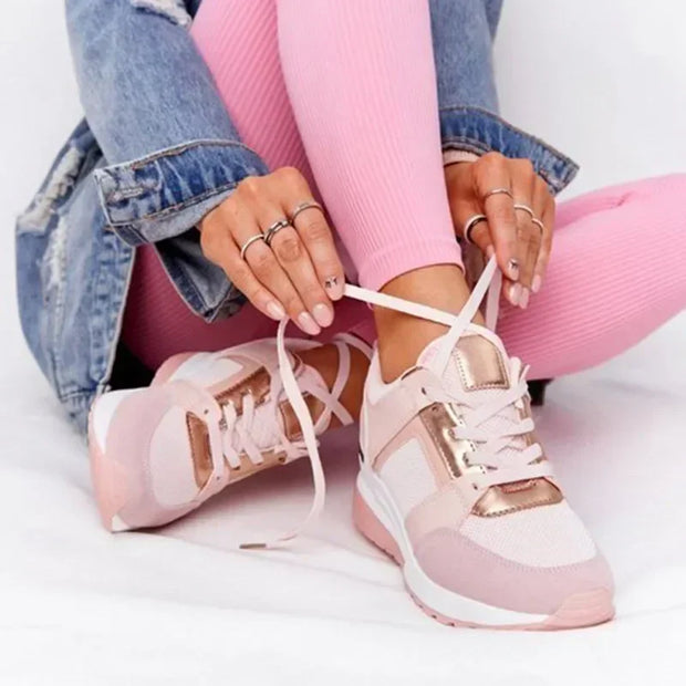WW | Plattform Sneaker Damen - leichte Freizeitschuhe