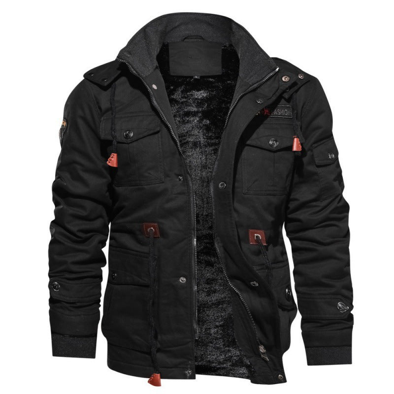 Herren Winterjacke aus Polyester mit Stilvollem Design & Wärmender Fütterung | W&W Mode