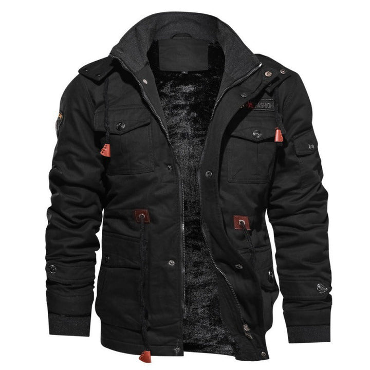 Herren Winterjacke aus Polyester mit Stilvollem Design & Wärmender Fütterung | W&W Mode