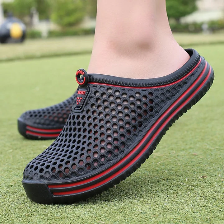 W&W Mode | Weiche Sohle, Wasserdichte Unisex Sandalen