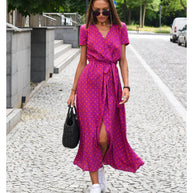 Eva™ - Stilvolles V-Ausschnitt-Kleid