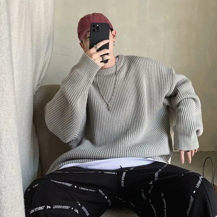 W&W Mode - Herren Slim Fit Wollpullover für den Herbst