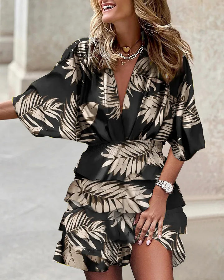 W&W Mode - Stylisches bedrucktes Minikleid