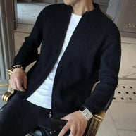 WW | Einfarbige Strickjacke Für Herren