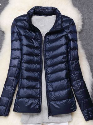 WW - Damen Ultraleichte Winddichte Daunenjacke