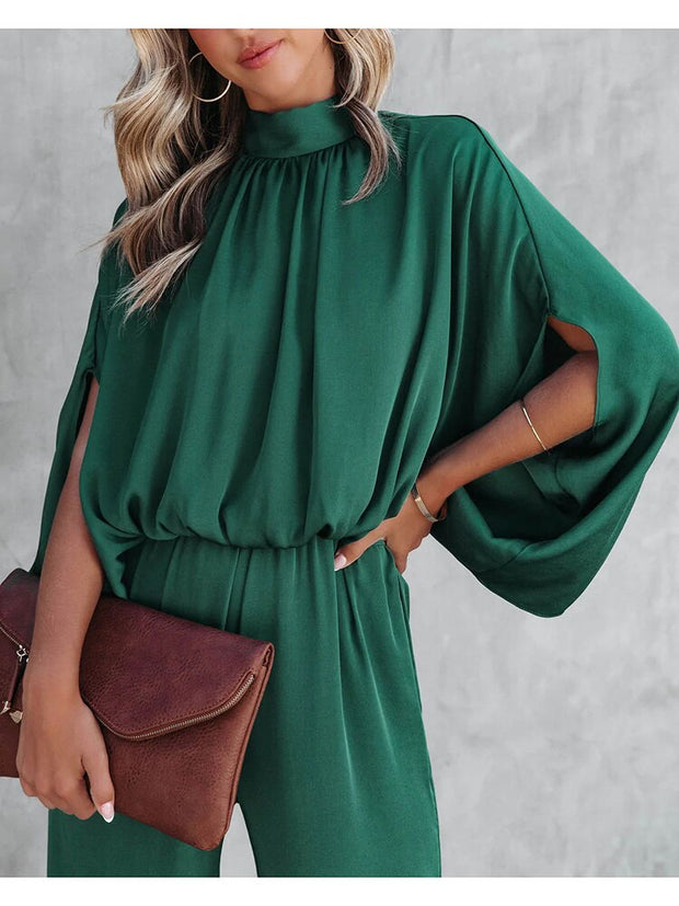 WW | Fließender Eleganter Jumpsuit Weitbein