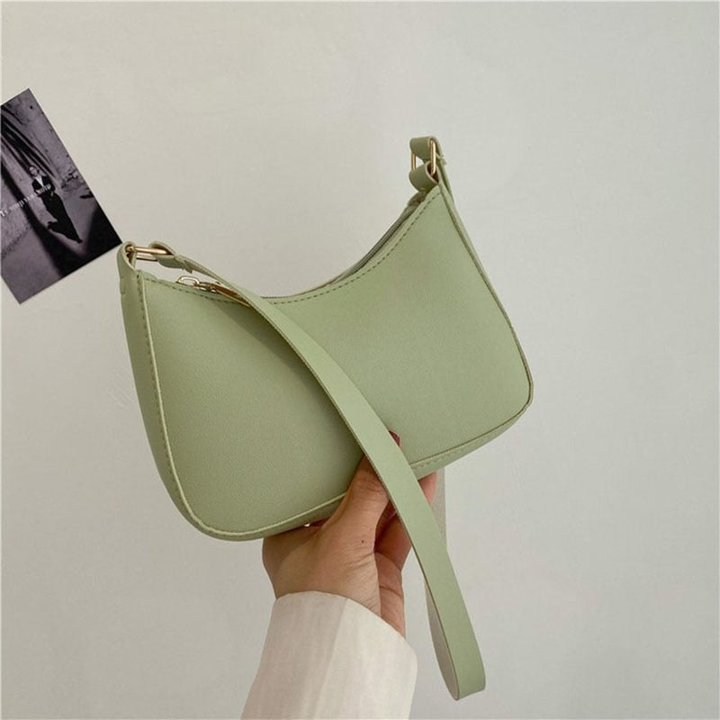 Damen Retro-Ledertasche mit praktischem Stauraum