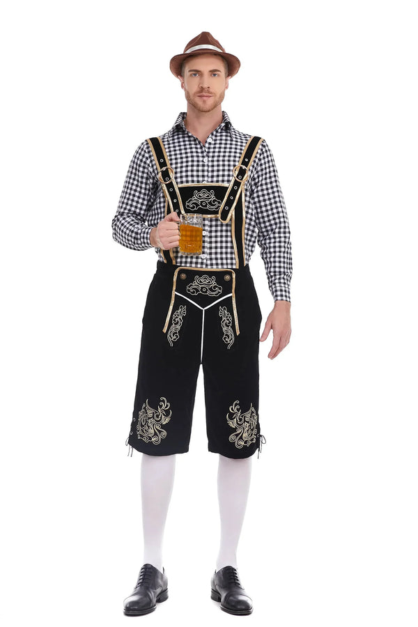 WW | Bayerische Tracht Für Herren Traditionelle Hosenträgershorts Und Hemd