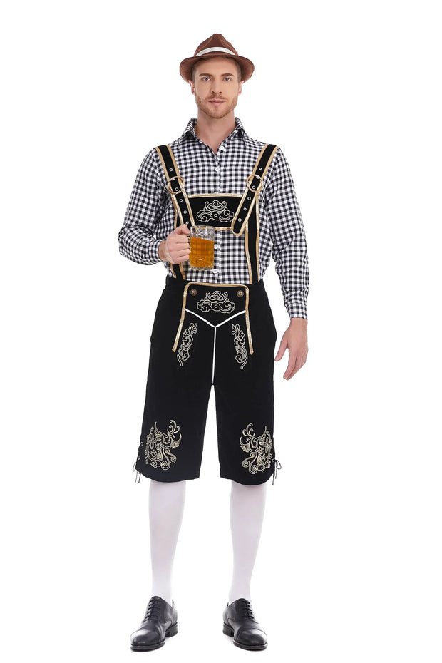 WW | Bayerische Tracht Für Herren Traditionelle Hosenträgershorts Und Hemd