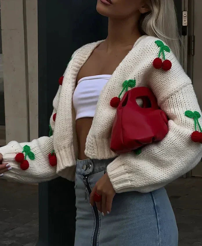 W&W Mode | Kirsch-Cardigan Für Frauen