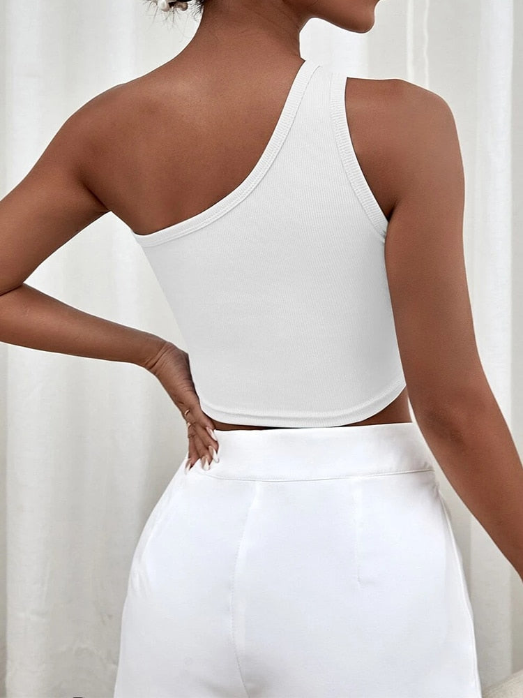 WW - Nahtloses Crop Top mit Cut Out