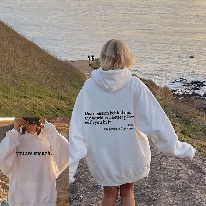 Angel - Liebe Person hinter mir Unisex Hoodie