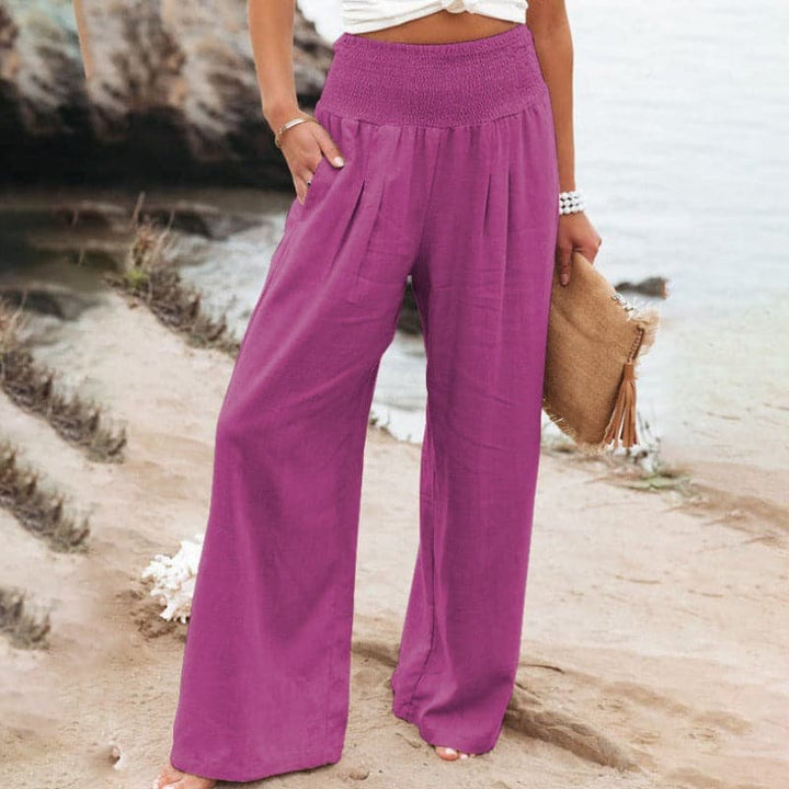 W&W Mode | Lässige weite Leinenhose für Frauen