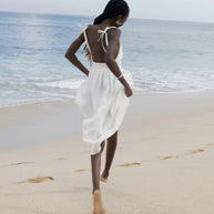 WW | Atmungsaktives Sommerkleid Aus Leinen Für Damen