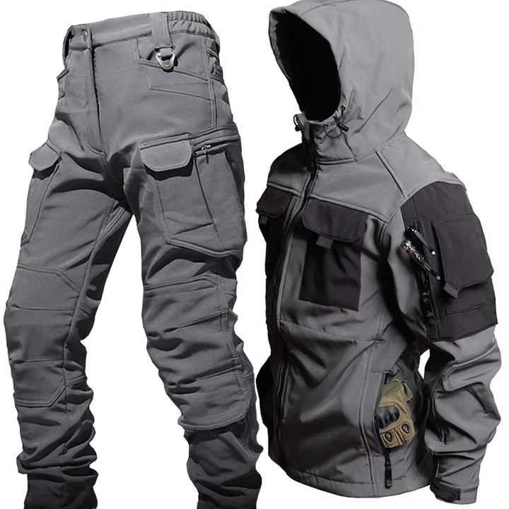 W&W Mode - Wasserdichter Thermoanzug mit Mehreren Taschen für Herren