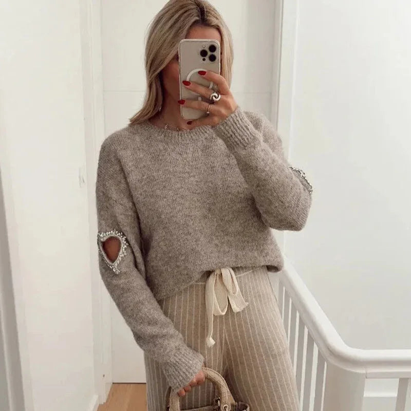 WW - Fashion liefde hart uitgeholde trui