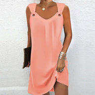 WW - Ärmelloses Kleid mit Spaghetti-Trägern