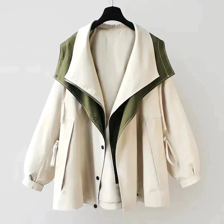 W&W Mode - Mittellange Lockere Damenjacke